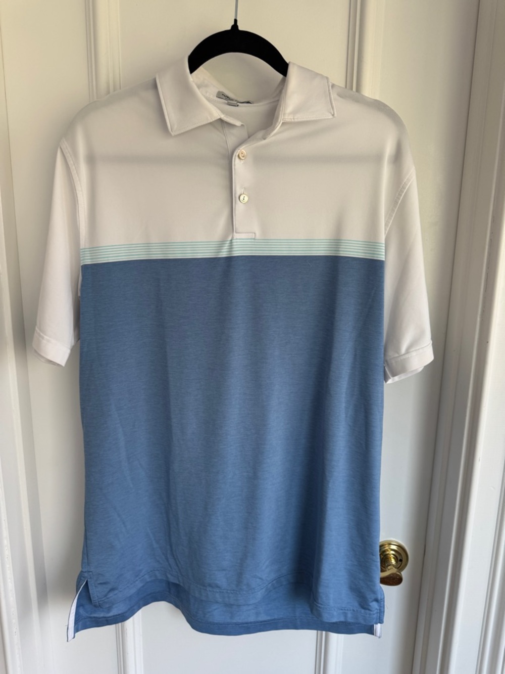 Peter Millar Mens M Performance Polo Shirt Summer Comfort EUC